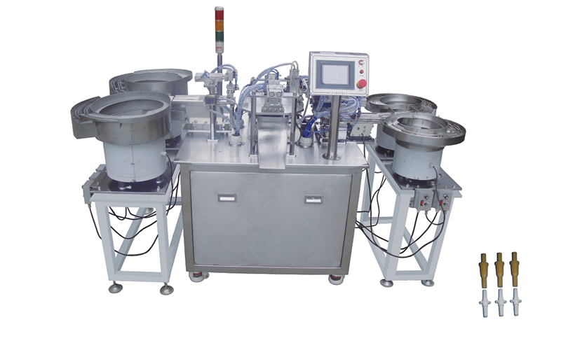 RJG-012-type-latex-tubing-two-ways-automatic-assembly-machine